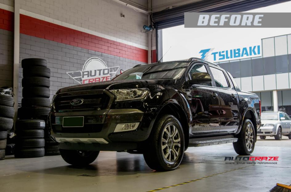FORD RANGER BATTLE AXE GLOSS BLACK MILLED ACCENTS