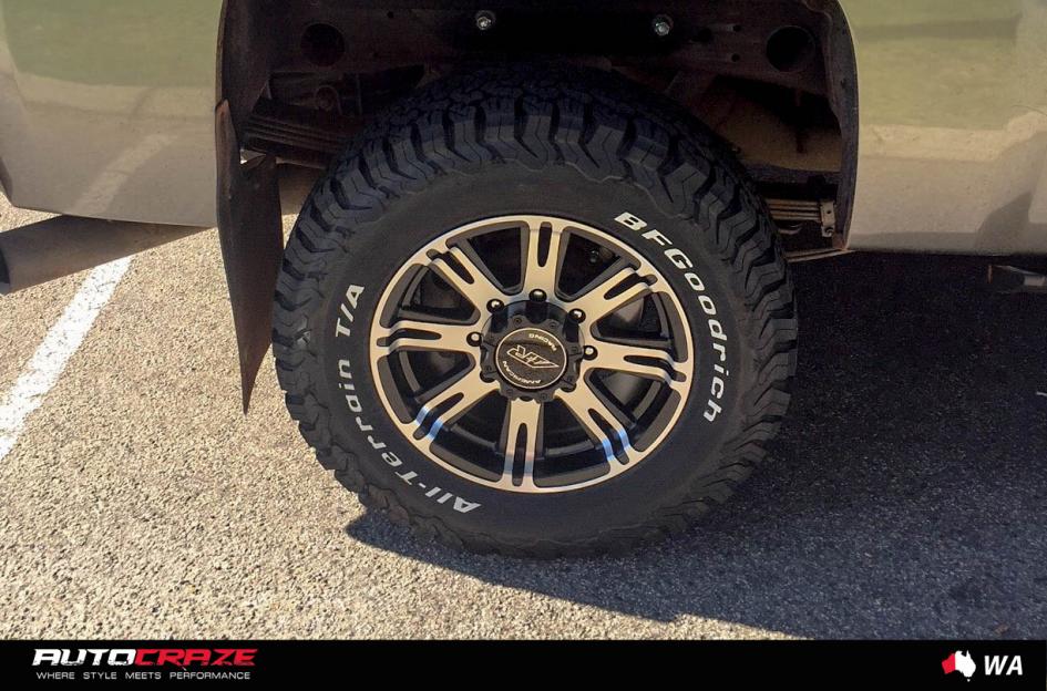 CHEVROLET SILVERADO AR708 MATTE BLACK MACHINED