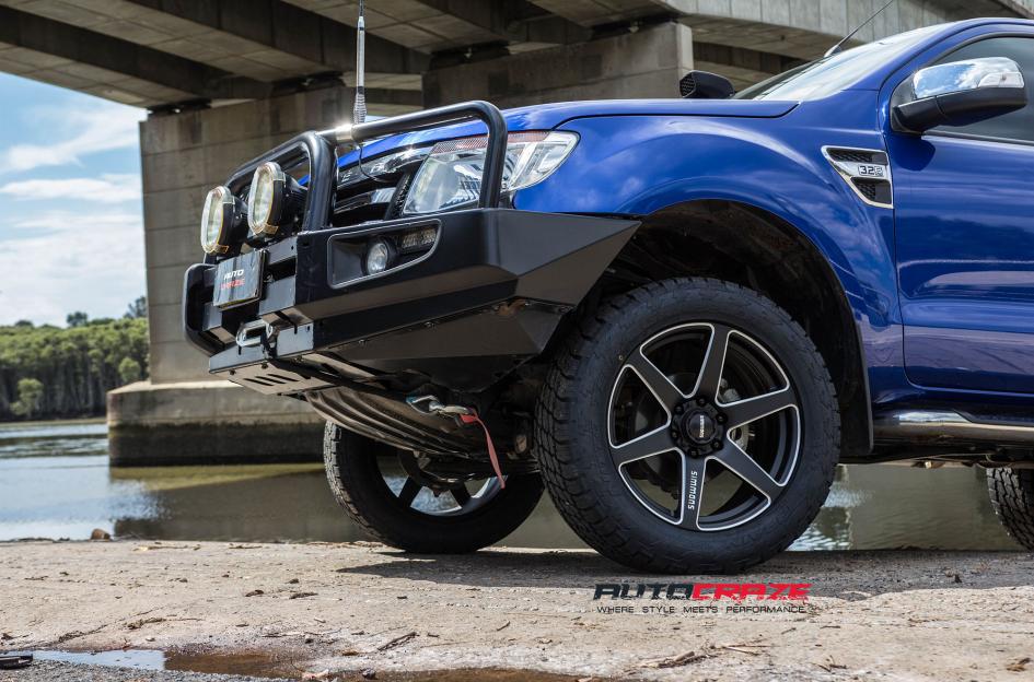 FORD RANGER S6S MATTE BLACK MILLED ACCENTS