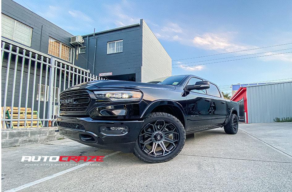 DODGE RAM SIEGE GLOSS BLACK DARK TINTED
