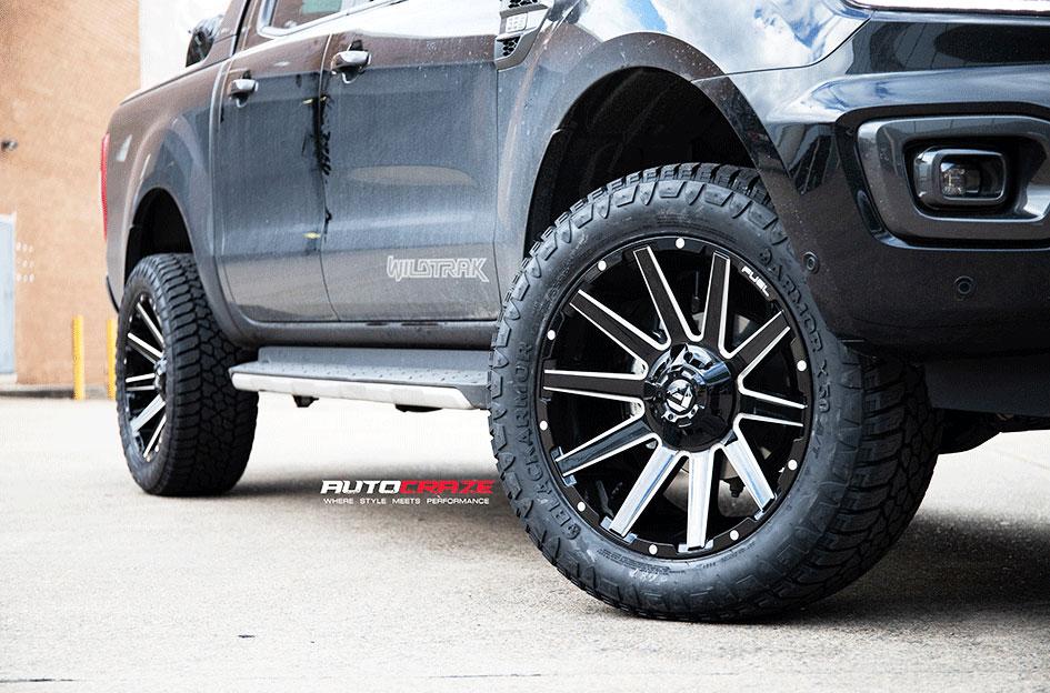 FORD RANGER CONTRA MATTE BLACK MILLED