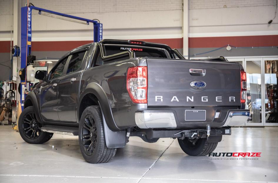 FORD-RANGER-VAPOR-BLACK-MACHINED-WITH-DARK-TINT