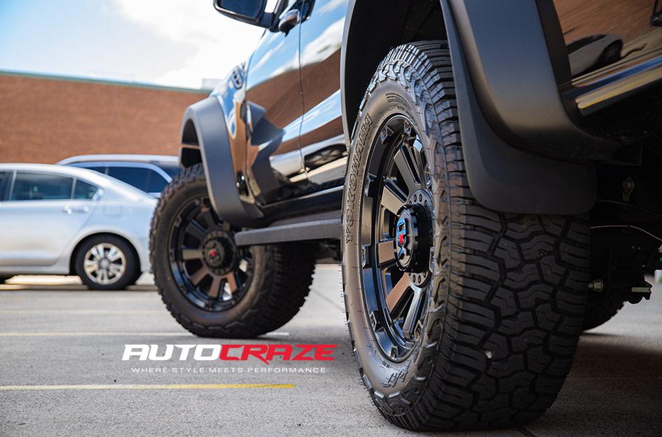 FORD RANGER RAPTOR KMC GAUNTLET XD852 SATIN BLACK
