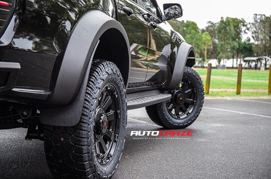 FORD RANGER RAPTOR KMC GAUNTLET XD852 SATIN BLACK