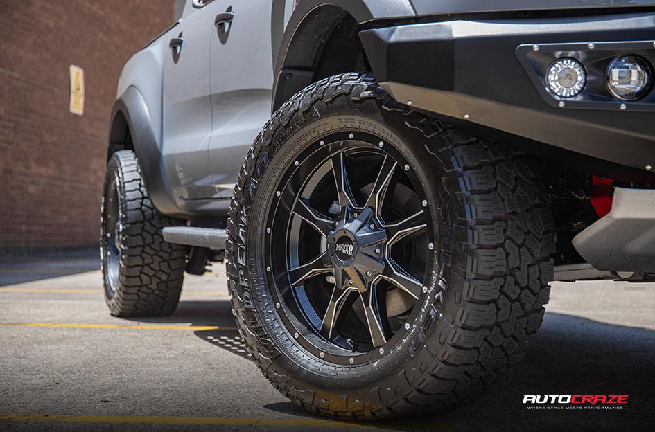FORD RANGER RAPTOR MO970 SATIN BLACK MILLED ACCENTS