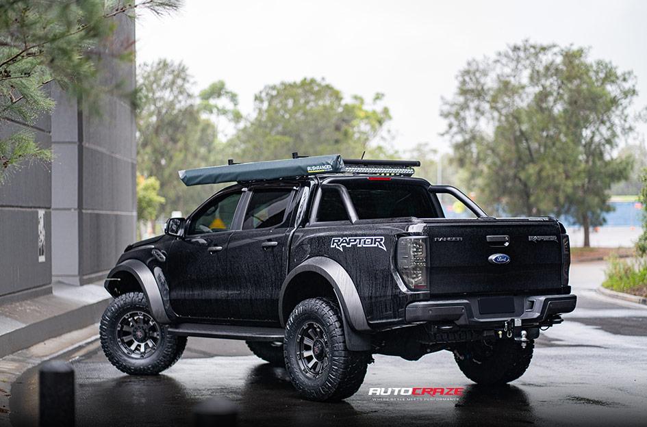 FORD RANGER RAPTOR GAUNTLET XD852 SATIN BLACK GRAY TINT