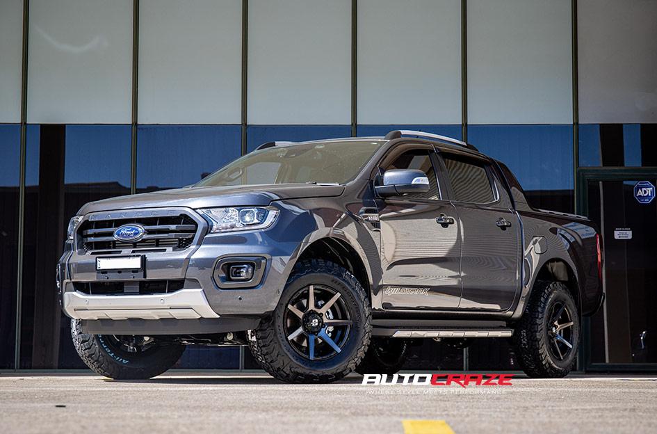 FORD RANGER AVALANCHE MATTE BLACK GREY FACE