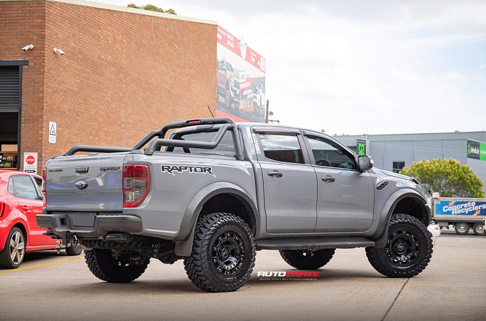 FORD RANGER RAPTOR CINCO GLOSS BLACK W STAINLESS BOLTS