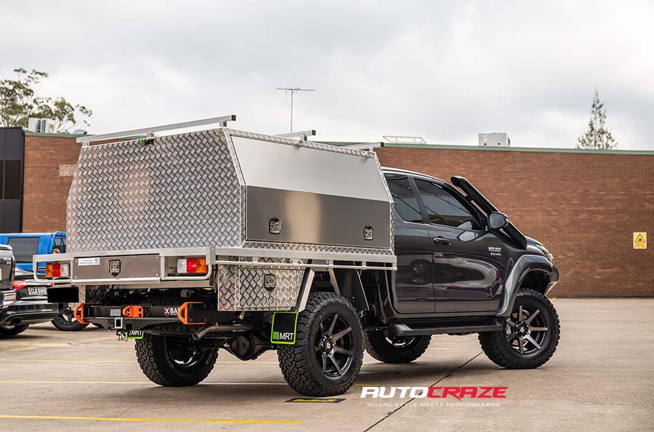 TOYOTA HILUX N80 4WD AVALANCHE MACHINED FACE MATTE BLACK DARK TINT