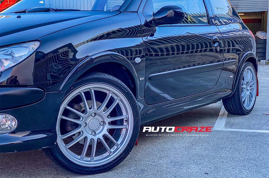 PEUGEOT 206 SF02 GLOSS GUNMETAL