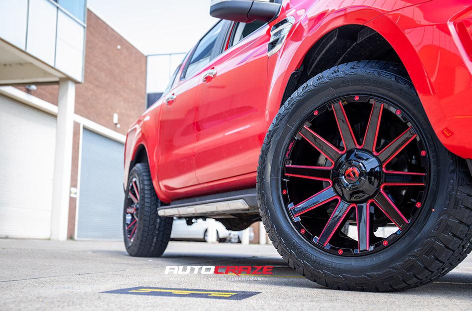 FORD RANGER CONTRA MATTE BLACK MILLED