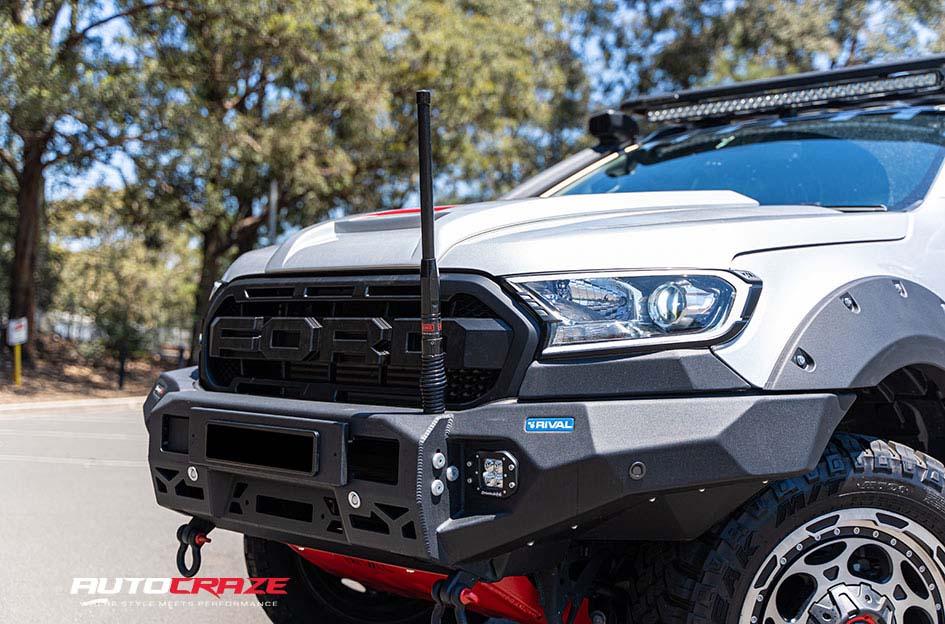 FORD RANGER DEMODOG XD SATIN BLACK GREY TINTED CLEAR COAT