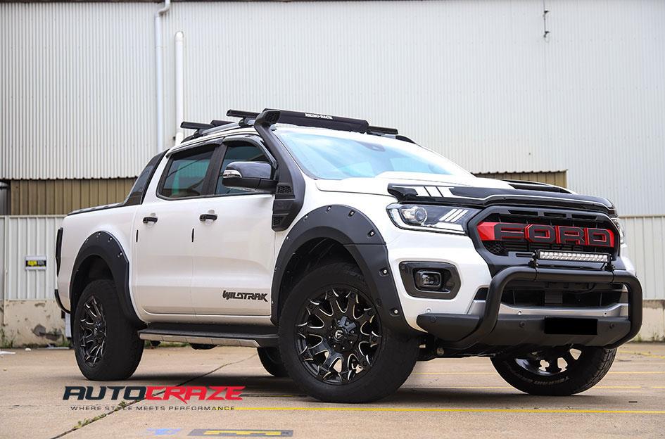FORD RANGER BATTLE AXE GLOSS BLACK MILLED ACCENTS
