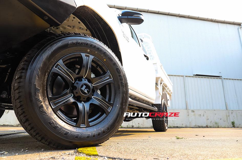 TOYOTA HILUX N80 4WD REBEL SATIN BLACK PIPED
