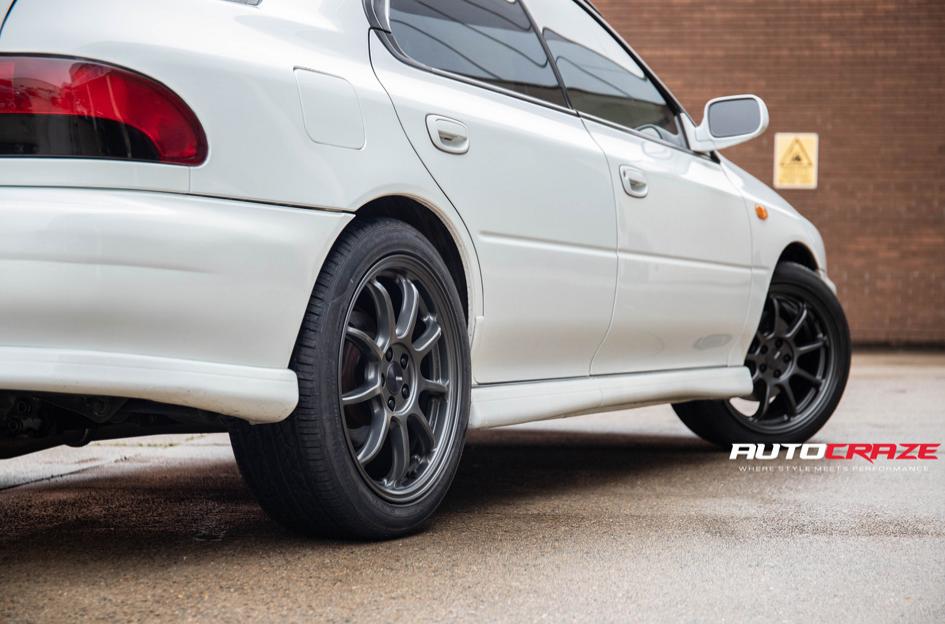 SUBARU WRX ENKEI PF09 MATTE DARK GUN METALLIC