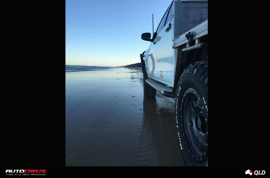 TOYOTA HILUX N80 4WD MACHETE XD MATTE GREY WITH BLACK RING