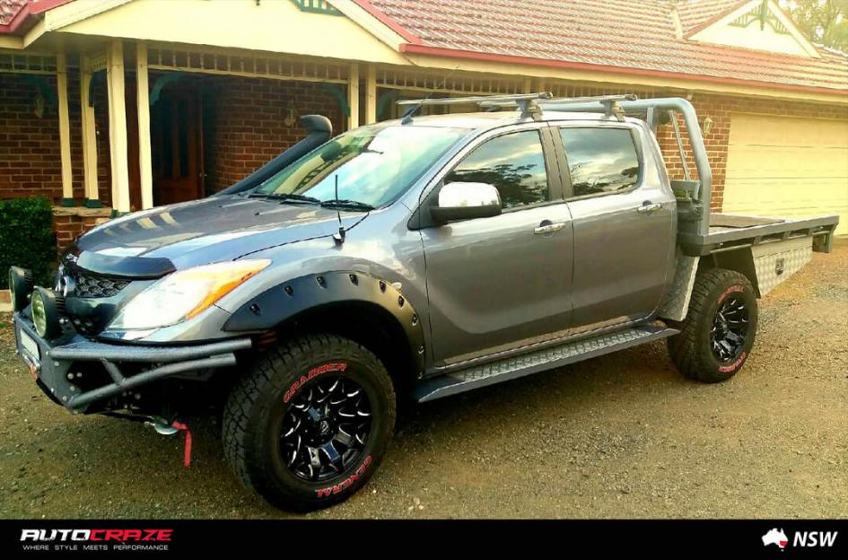 MAZDA BT 50 BATTLE AXE GLOSS BLACK MILLED ACCENTS
