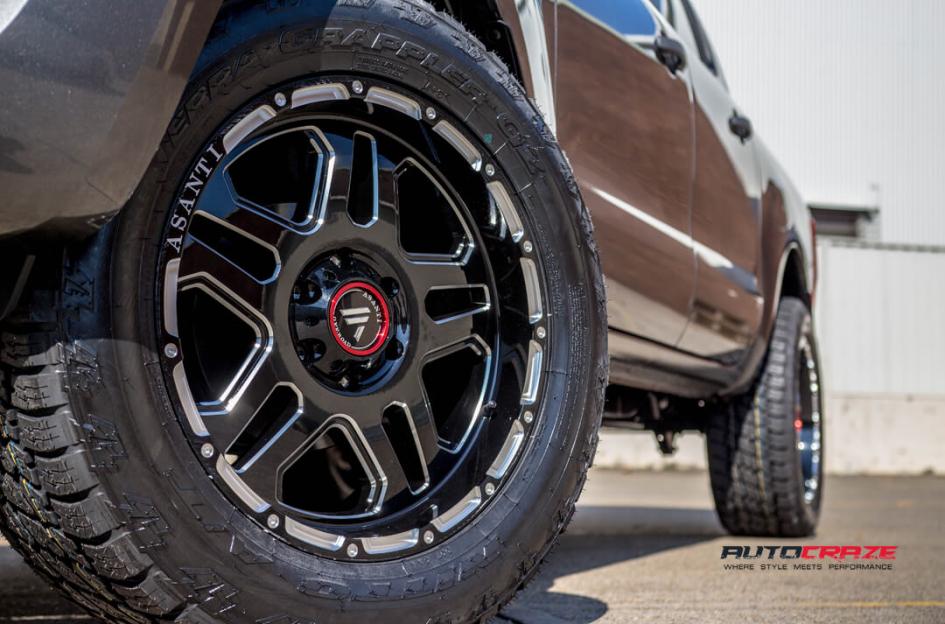 FORD RANGER AB809 GLOSS BLACK MILLED