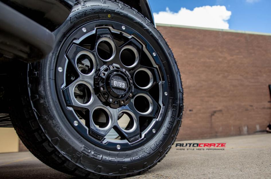 HOLDEN COLORADO GD08 MATTE BLACK MILLED ACCENTS