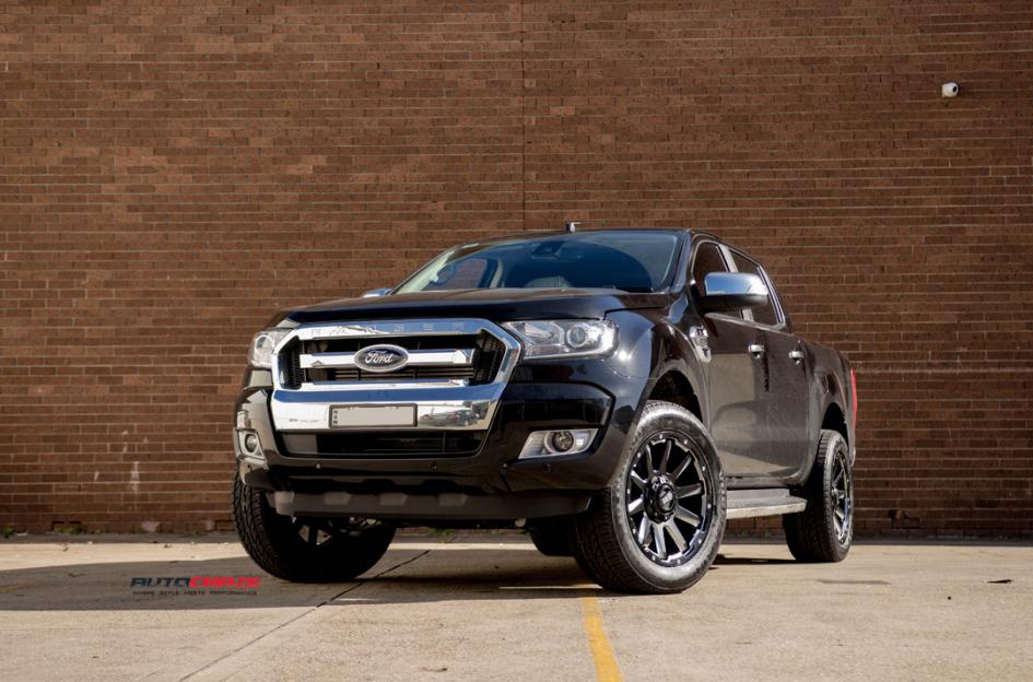 FORD RANGER GRID GD05 MATTE BLACK MILLED ACCENTS 3