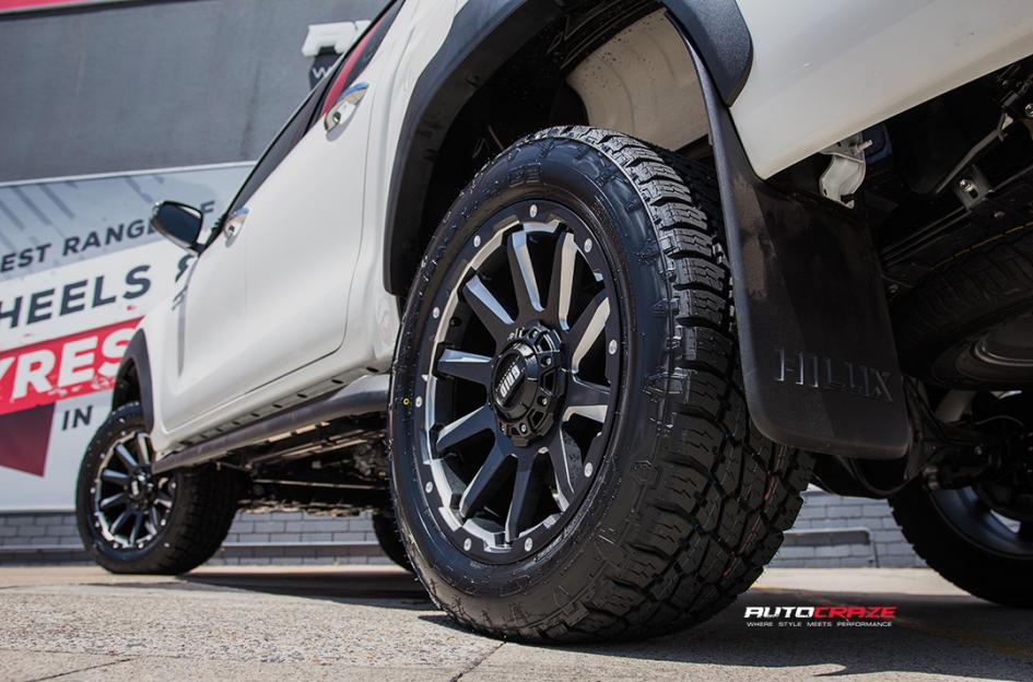 TOYOTA HILUX N80 4WD GD05 MATTE BLACK MILLED ACCENTS