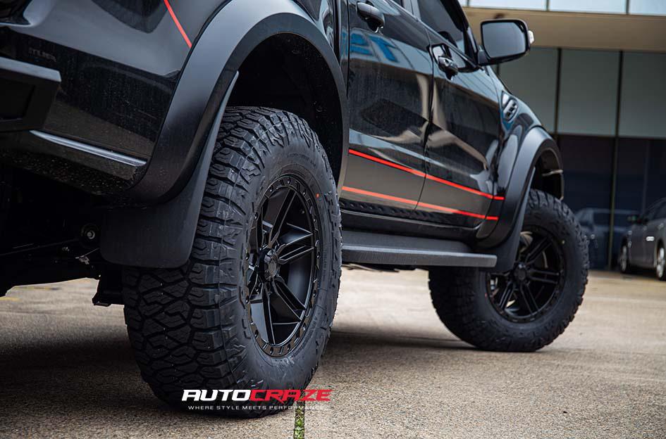 FORD RANGER RAPTOR RAILCAR 6 SATIN BLACK