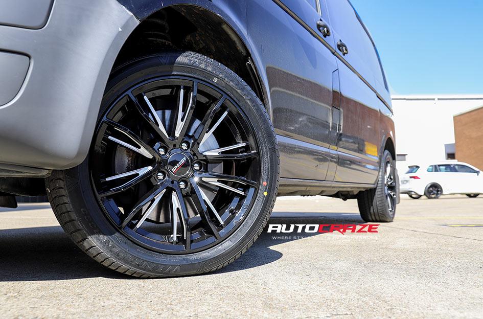 VOLKSWAGEN TRANSPORTER REWIND PIANO BLACK MILLED