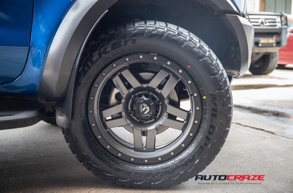 FORD RANGER RAPTOR ANZA MATTE ANTHRACITE WITH BLACK RING