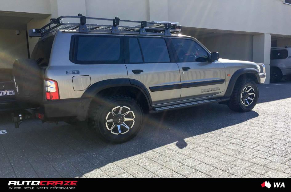 NISSAN PATROL T05 SATIN BLACK MACHINED FACE