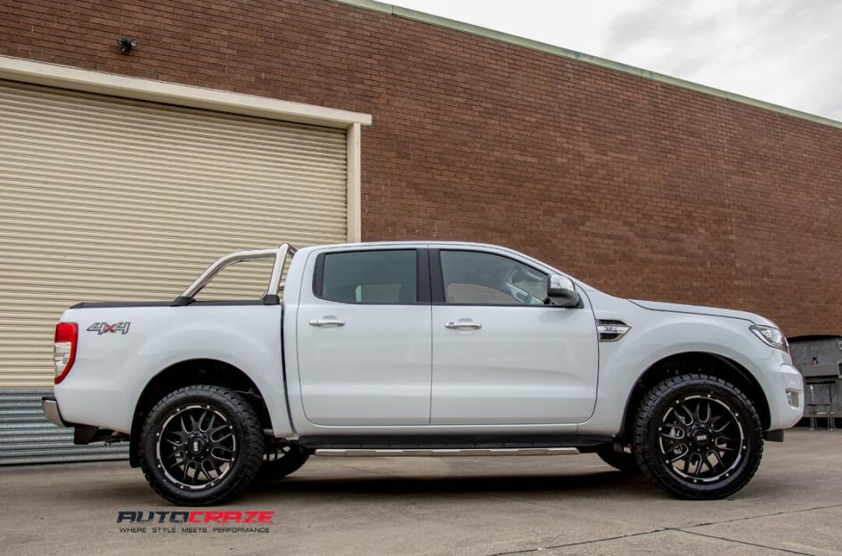 FORD RANGER GD02 MATTE BLACK MILLED ACCENTS