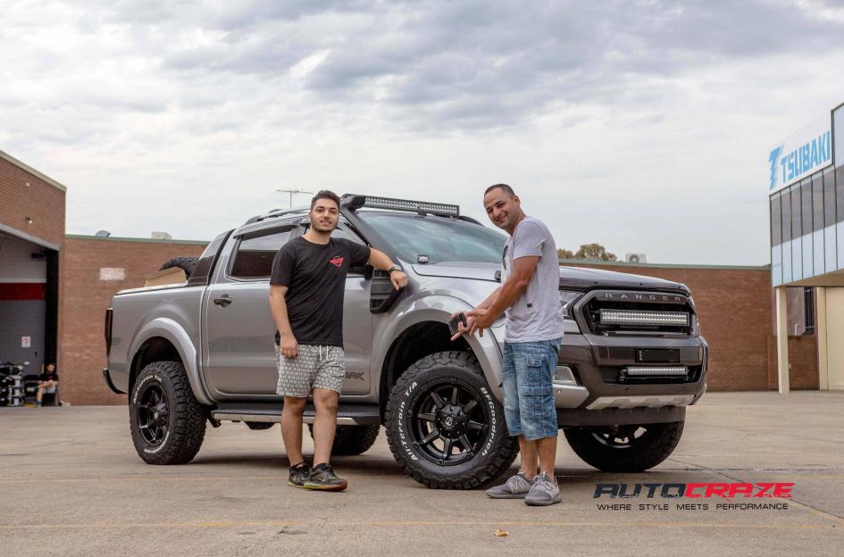 FORD RANGER COUPLER BLACK MACHINED WITH DARK TINT 6