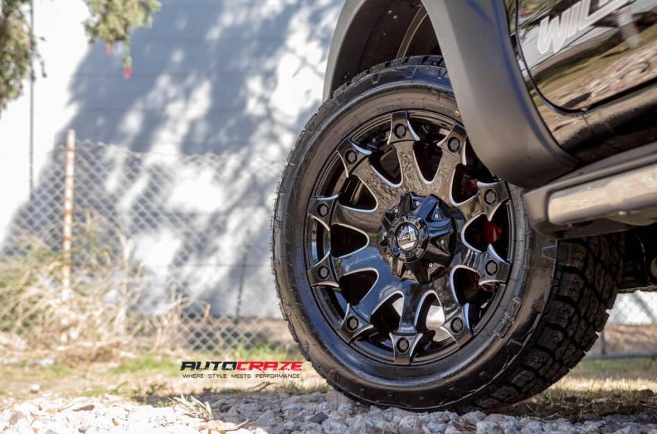 FORD RANGER BATTLE AXE GLOSS BLACK MILLED ACCENTS