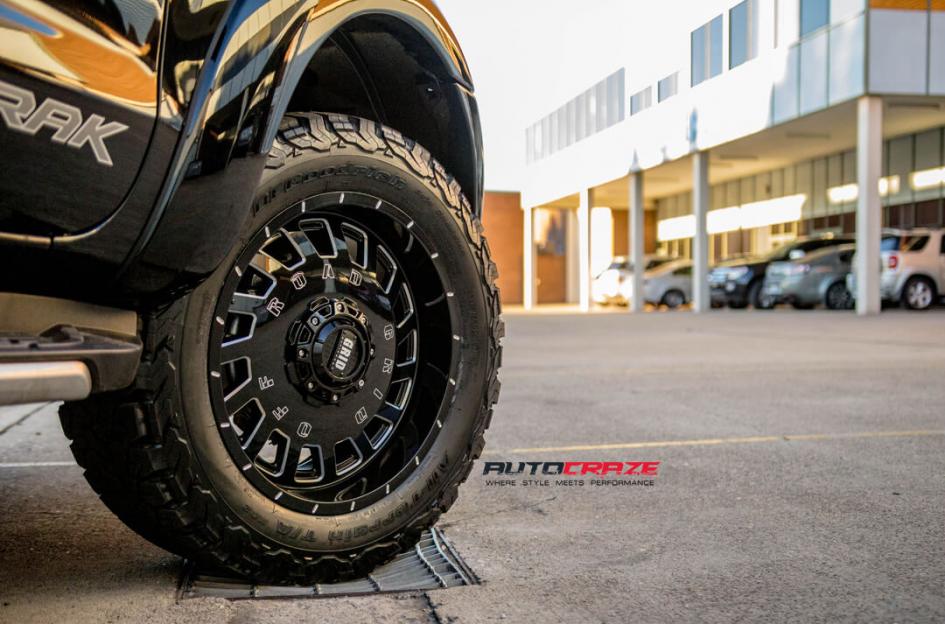 FORD RANGER GD03 GLOSS BLACK MILLED ACCENTS