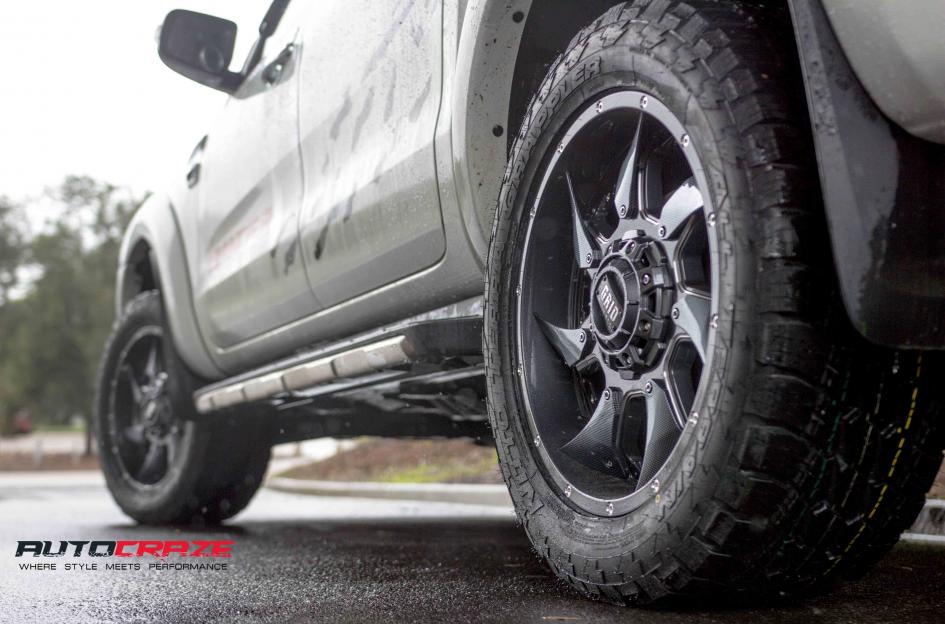 FORD RANGER GD01 GRAPHITE MILLED ACCENTS WITH CHROME INSERTS