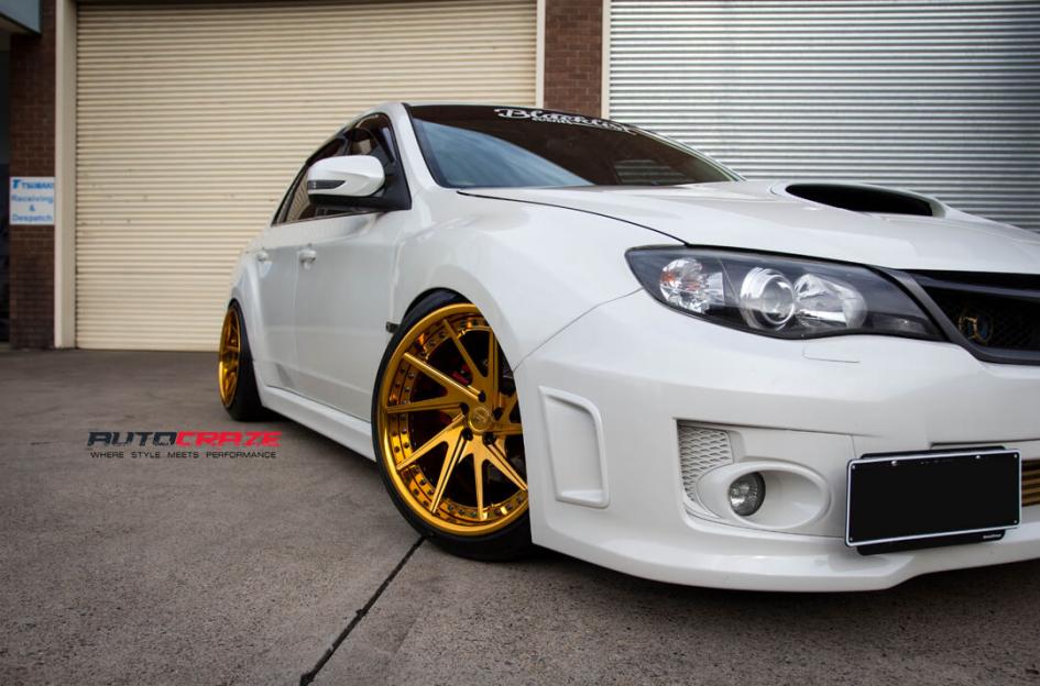 SUBARU WRX INVERT 3 PIECE FORGED4K GOLD