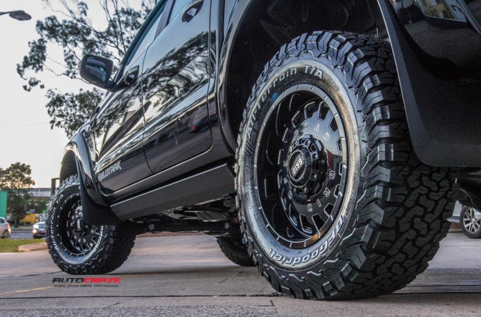 FORD RANGER GD03 GLOSS BLACK MILLED ACCENTS