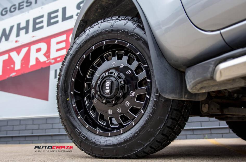 FORD RANGER GD03 GLOSS BLACK MILLED ACCENTS