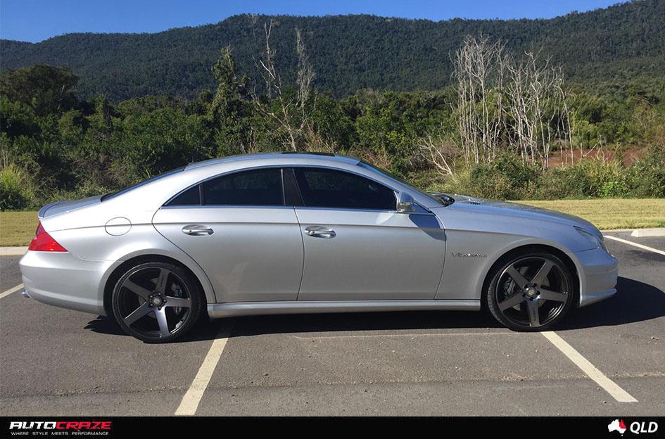 MERCEDES CLA CLASS FRC BLACK MACHINED WITH DARK TINT