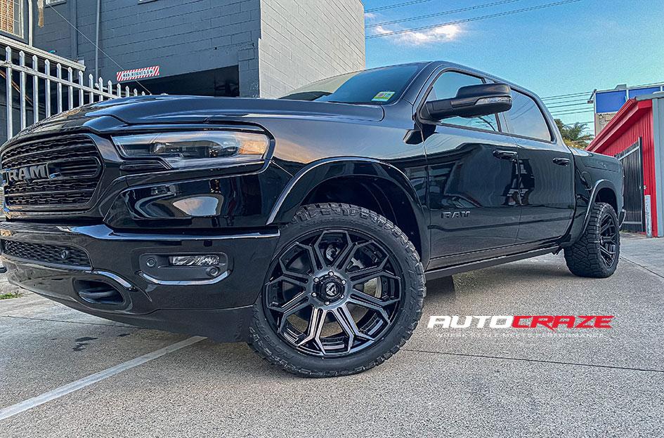 DODGE RAM SIEGE GLOSS BLACK DARK TINTED