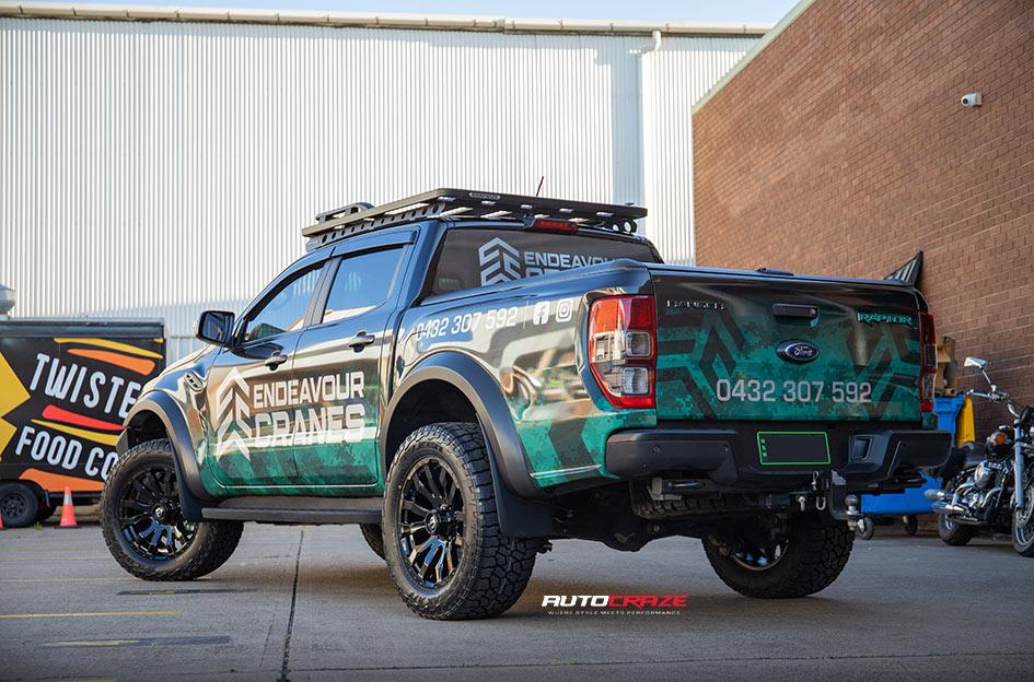 FORD RANGER RAPTOR BLITZ MATTE BLACK MACHINED DDT