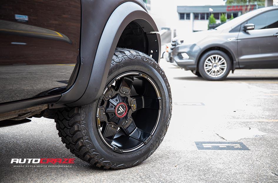 FORD RANGER AB811 SATIN BLACK GLOSS INSERTS