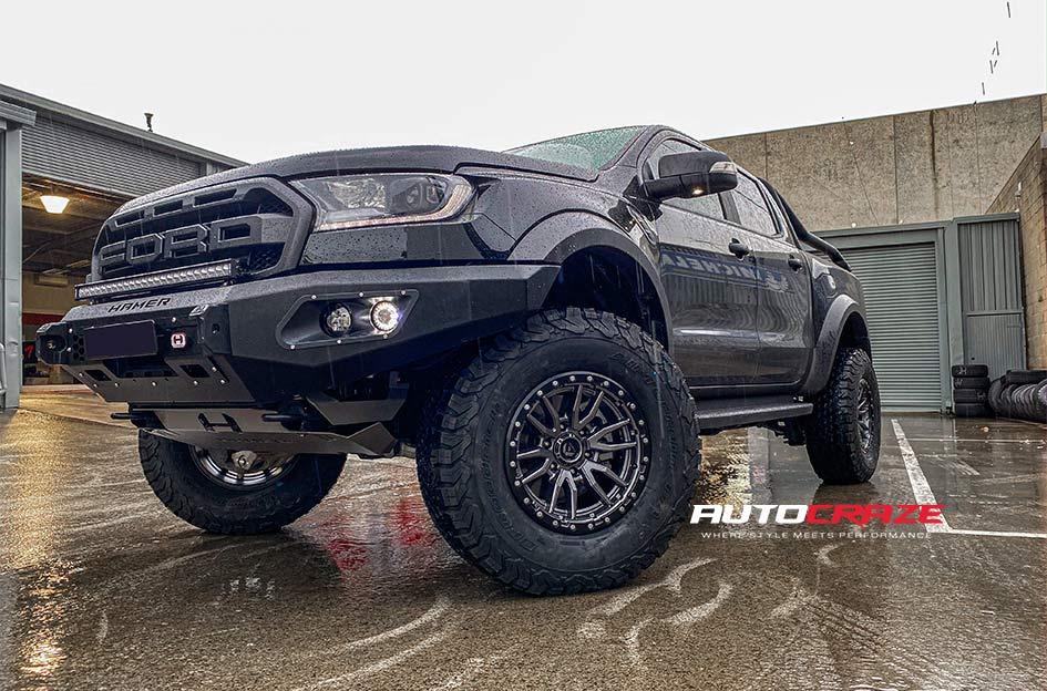 FORD RANGER RAPTOR REBEL ANTHRACITE CENTER W BLACK LIP