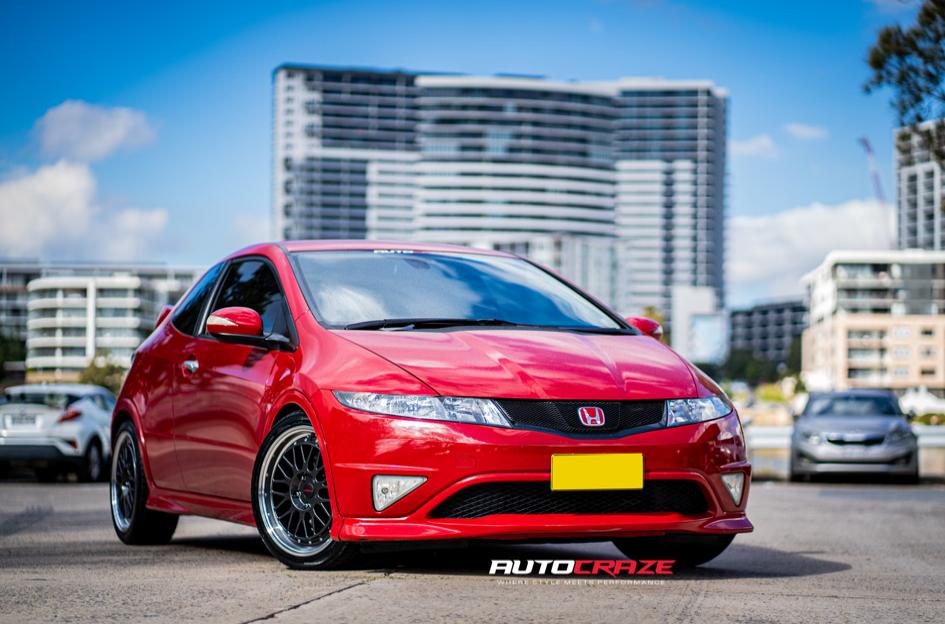 HONDA-CIVIC--5-STUD--ZR5--GUN-METAL-POLISHED-LIP