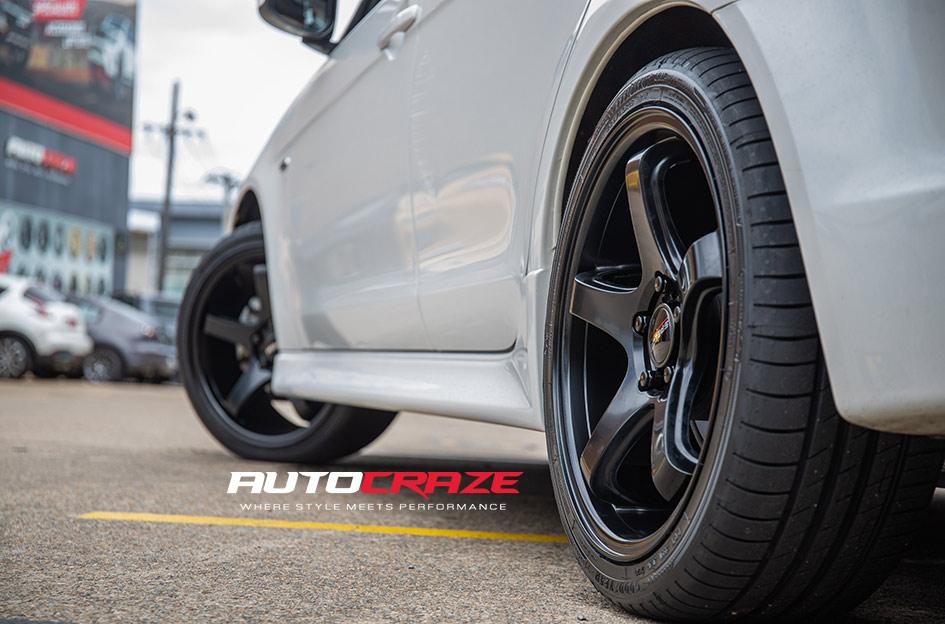 MITSUBISHI LANCER VELOCITY GRAPHITE MACHINED FACE