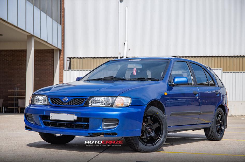 NISSAN PULSAR  5 STUD  VILLAIN SATIN BLACK