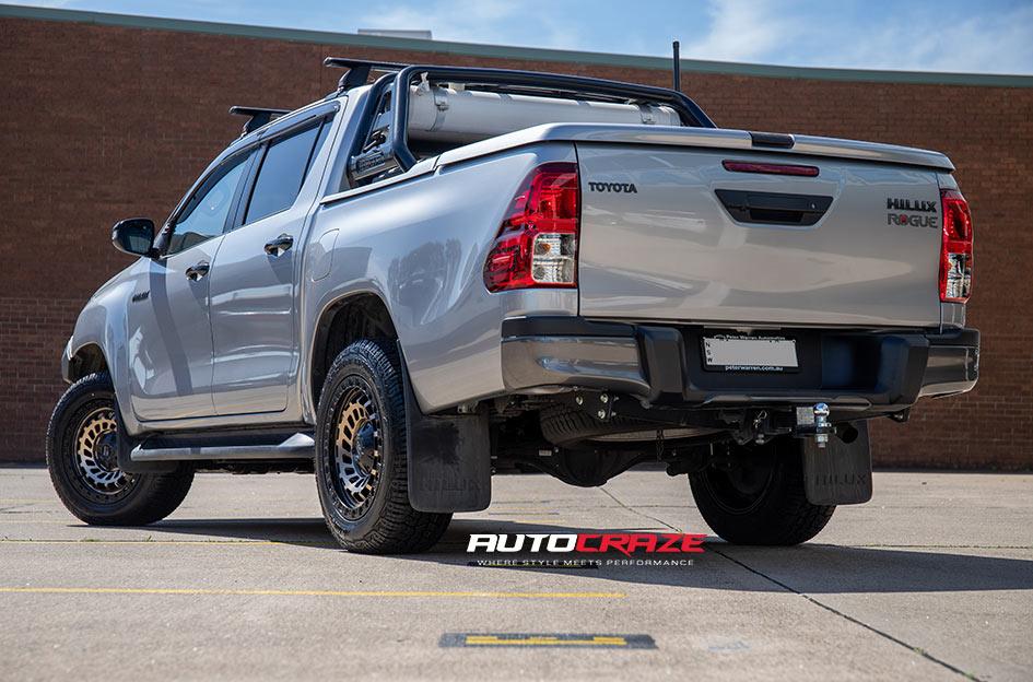 TOYOTA HILUX N80 4WD ZOMBIE SATIN BLACK MACHINED BRONZE TINT