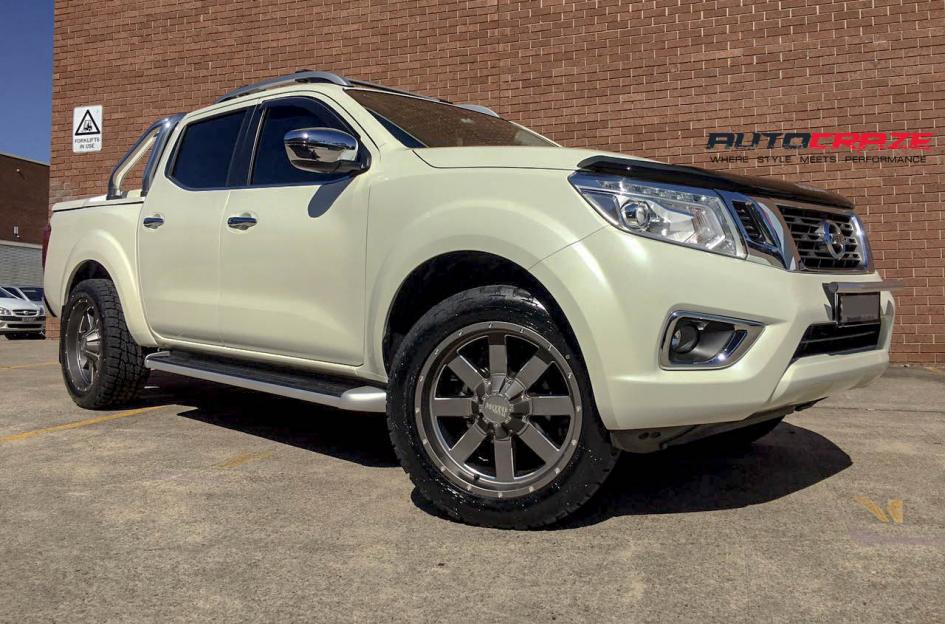 NISSAN NAVARA MO962 SATIN GREY MILLED ACCENTS