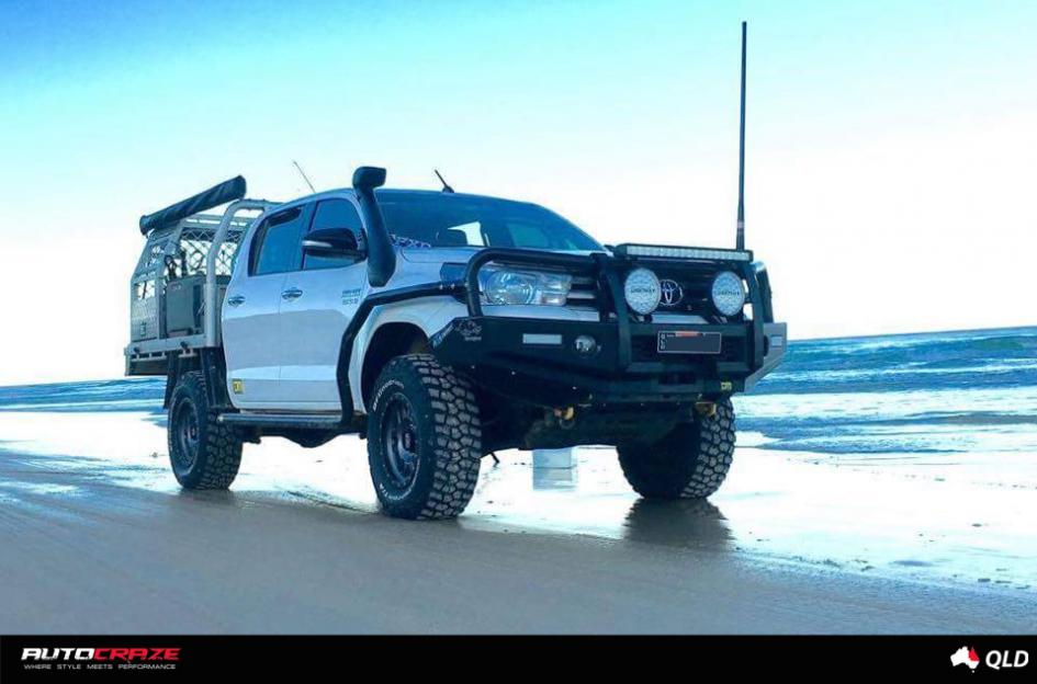 TOYOTA HILUX N80 4WD MACHETE XD MATTE GREY WITH BLACK RING