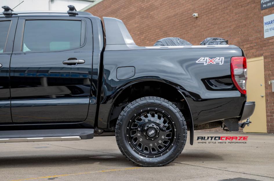 FORD RANGER GD03 GLOSS BLACK MILLED ACCENTS