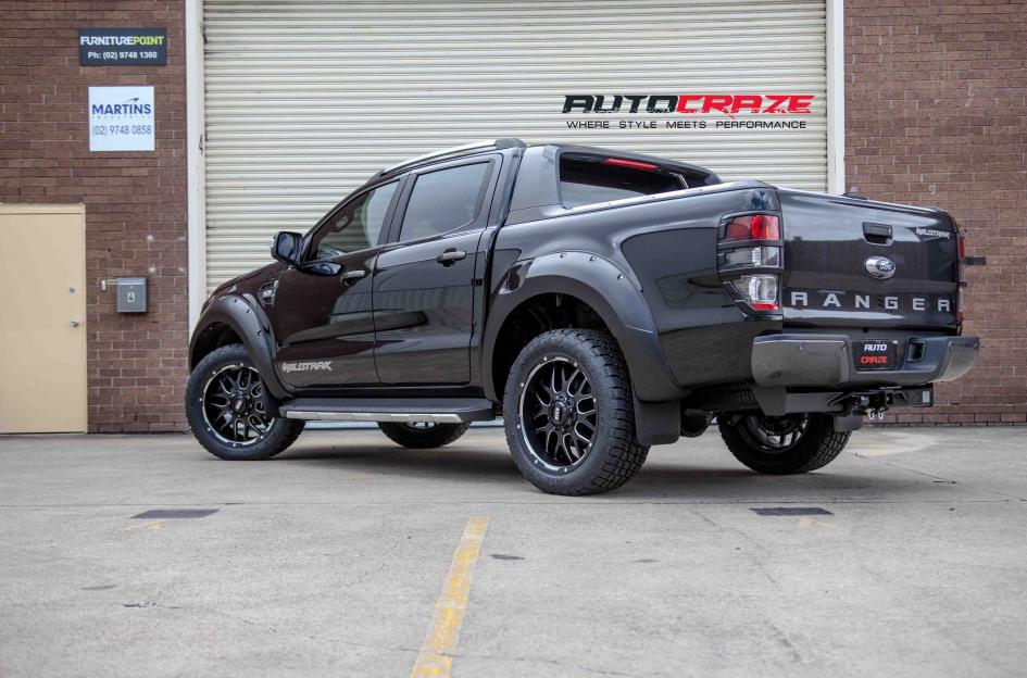FORD RANGER GD02 MATTE BLACK MILLED ACCENTS